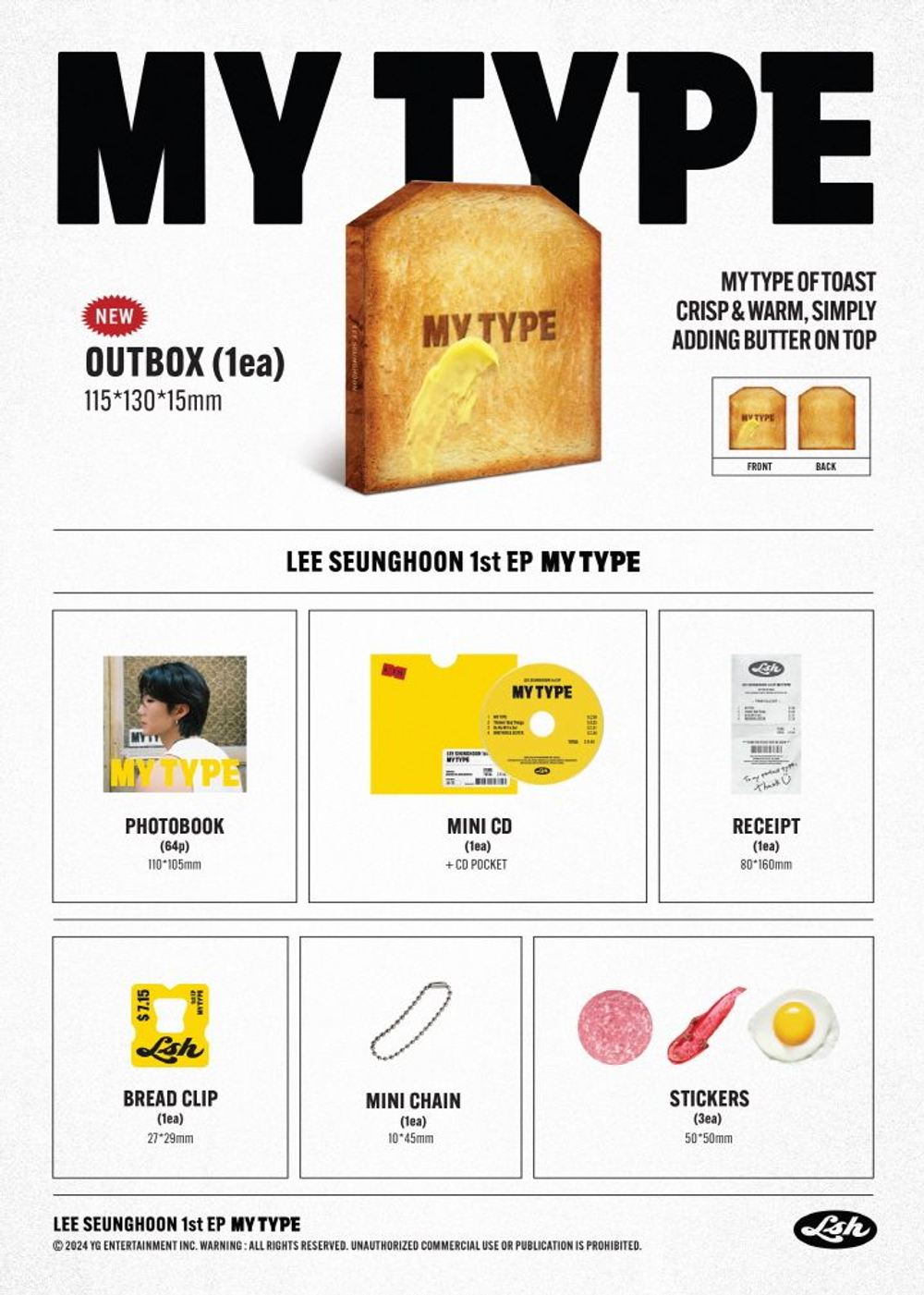 Альбом LEE SEUNGHOON (WINNER) - MY TYPE 1st EP Album