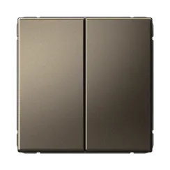 Выключатель двухклавишный Systeme Electric ArtGallery Мокко, самозажимные клеммы GAL000651S