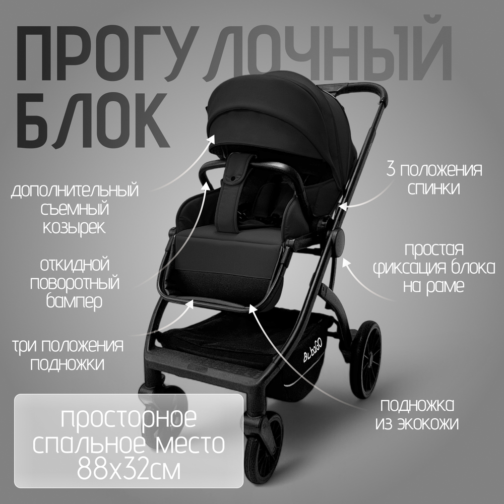Модульная коляска BubaGO Lotta Thermo 3в1
