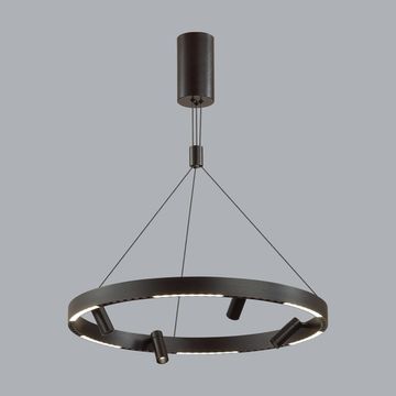 Подвесной светодиодный светильник 77W 3000К 6683/77L чёрный Beveren Odeon Light