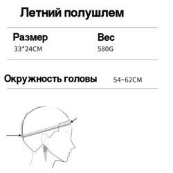 Шлем полузакрытый для электросамоката, мопеда
