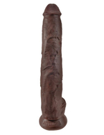 Фаллоимитатор-гигант мулат King Cock 14 Cock with Balls (Цвет: коричневый)