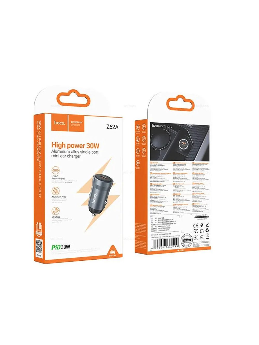 Автомобильное зарядное устройство Z62A 30W USB-C
