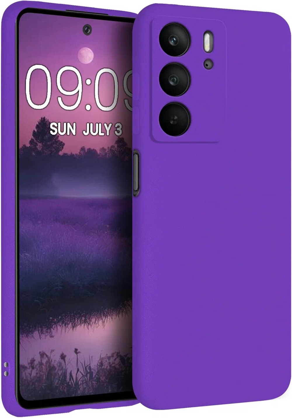 Мягкий Soft Touch чехол из силикона для REALME C75 4G (не 5G) с бархатной подкладкой