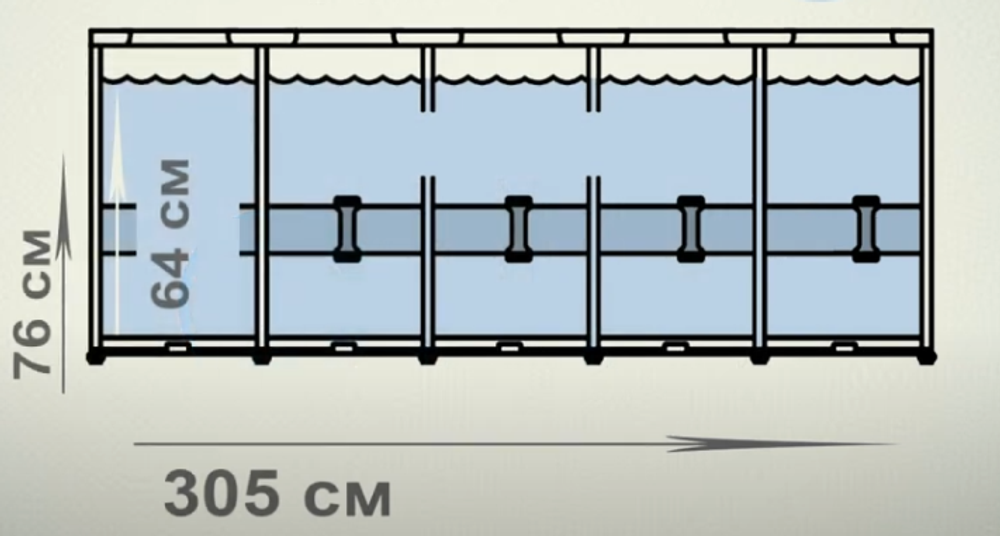 Каркасный бассейн Prism Frame 305х76 см, Intex, арт.26700NP