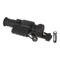 Прицел тепловизионный EATECH SR650 (Guide TR650) x2.8-22.4, 640x480, D50 - отсек аккумулятора и аккумулятор 18650