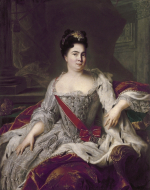 1 рубль 1726 отверстие. Екатерина I (портрет влево)