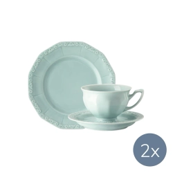 Rosenthal Кофейный набор Maria Pale Mint на 2 персоны 1043040716714742 + 1043040716714741 + 1043040716710221