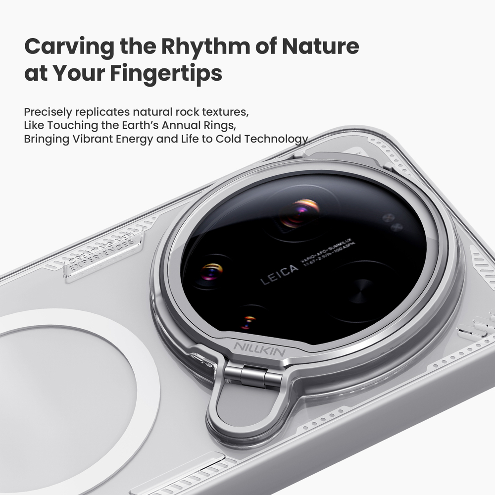 Чехол тонированный с MagSafe на Xiaomi 17 Ultra, серия Iceblade Prop Magnetic (версия с прозрачной крышкой объектива) от Nillkin