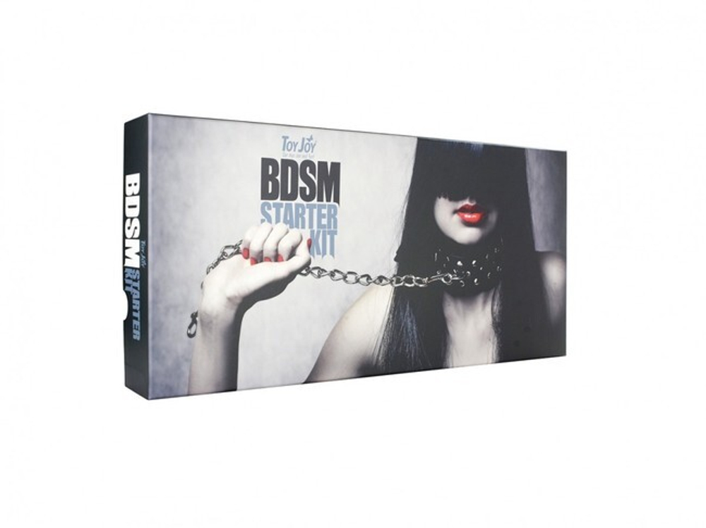 Фетиш-набор для начинающих в подарочной коробке BDSM Starter Kit (Цвет: черный)