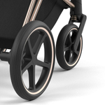 Коляска 3 в 1 Cybex Priam IV Rosegold complete и автокресло Aton B2 i-Size Bay Blue Cozy Beige