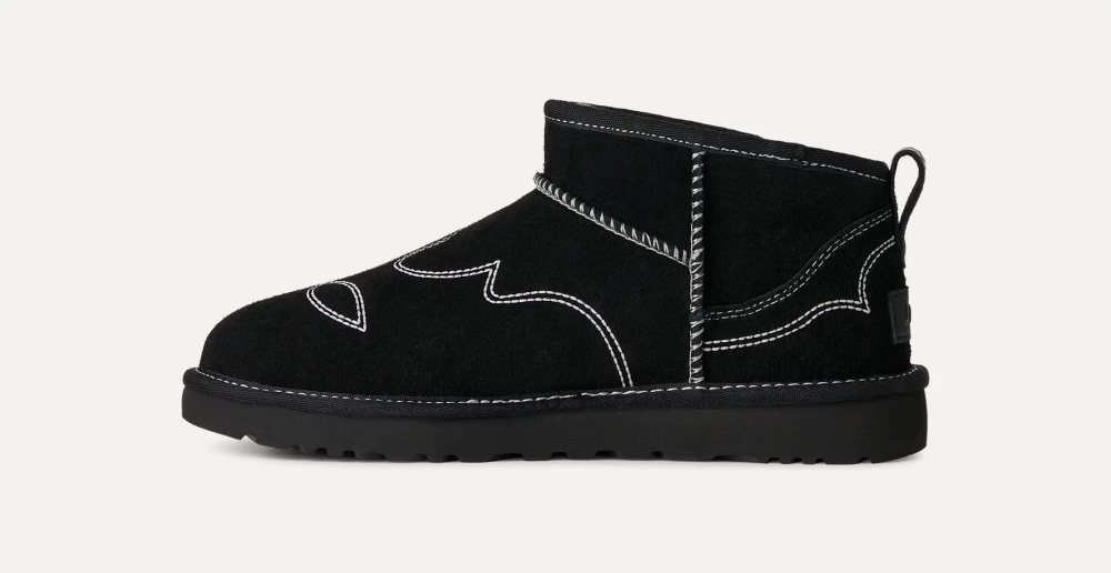 UGG Угги Western Classic Ultra Mini, черный