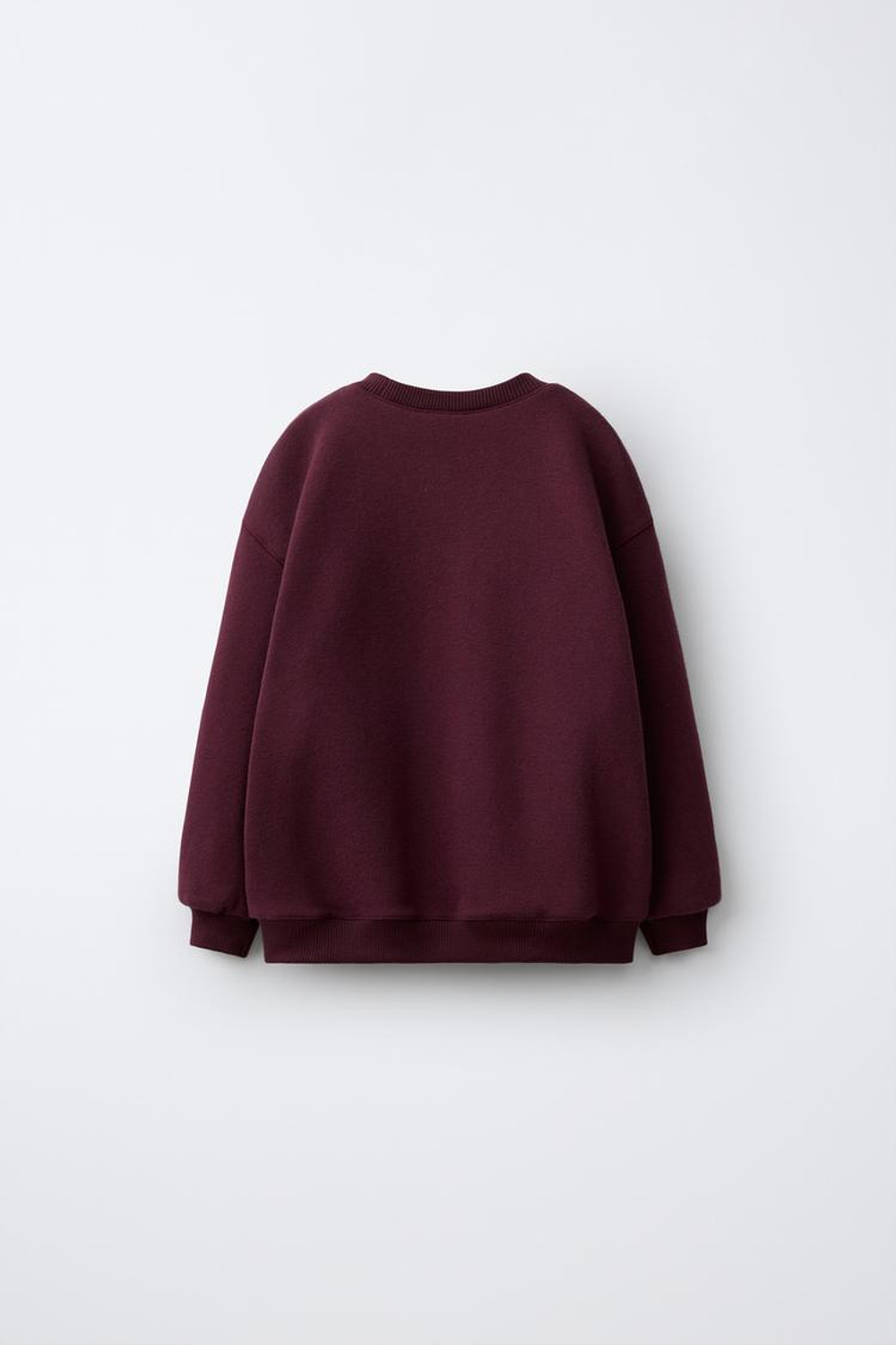 ZARA ТОЛСТОВКА С ВЫШИВКОЙ HELLO KITTY ©, БУРГУНДИ