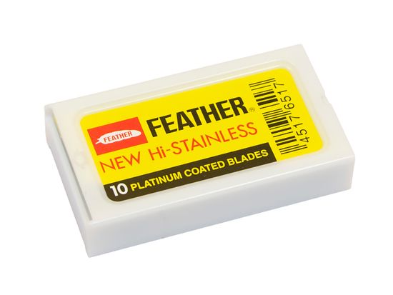 Сменные Лезвия Feather 5 пачек по 10 шт (50 лезвий)