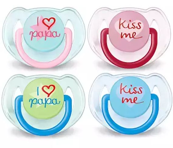 Əmzik\ Пустышка "Kiss me", 6-18 м, 2шт