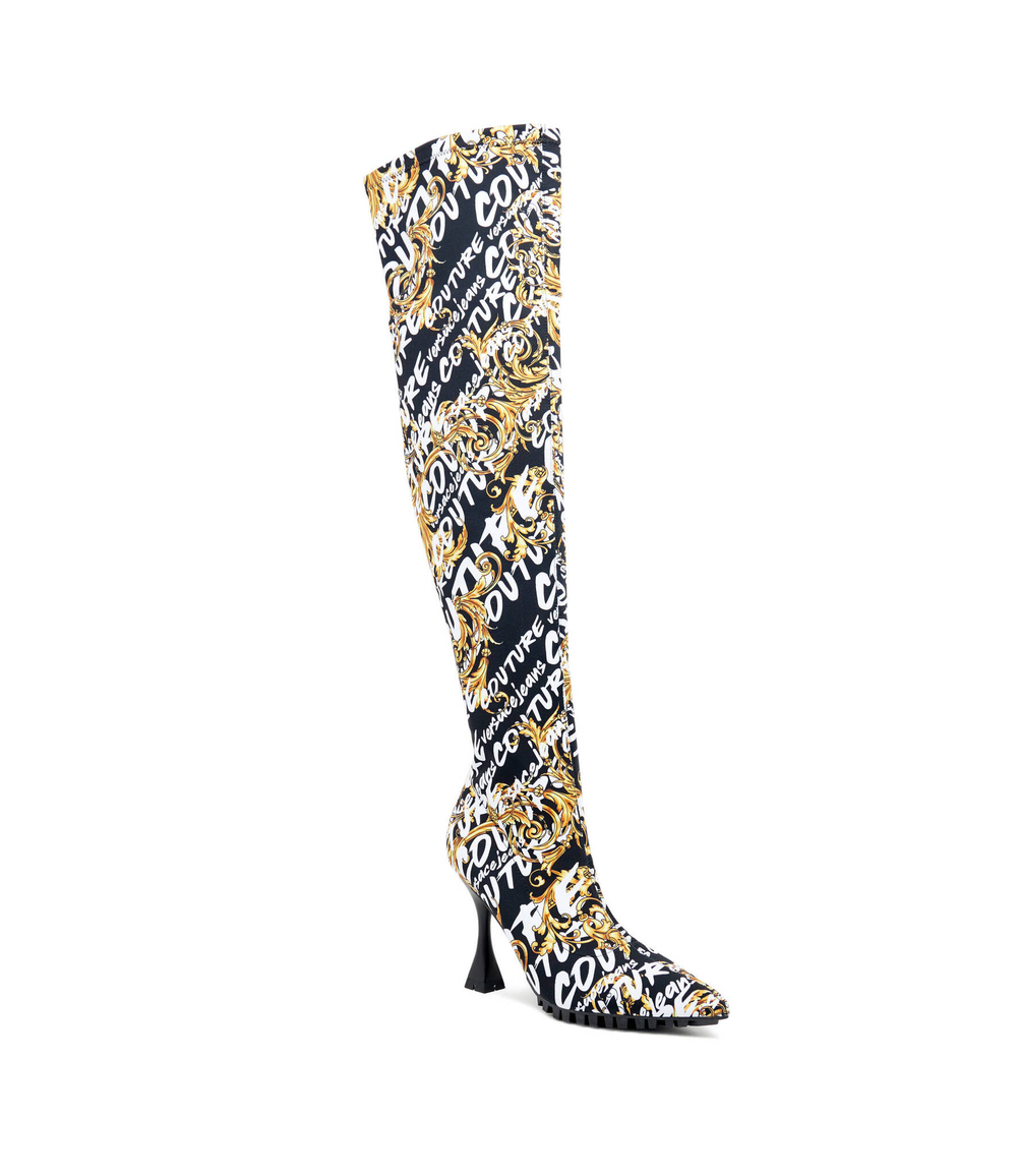 Сапоги казаки на шпильке Versace Jeans Couture - разноцветная(73VA3S82ZS371)