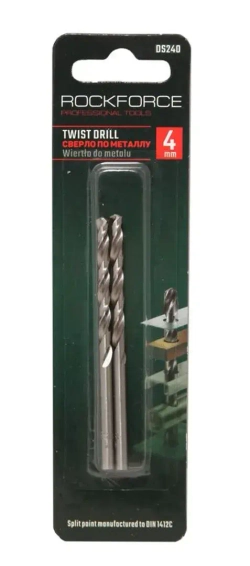 Сверло по металлу 4.5мм HSS(2шт), в блистере RockForce##Rock FORCE RF-DS245