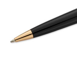 Шариковая ручка Waterman Expert, цвет: Black Laque GT, стержень: Mblue