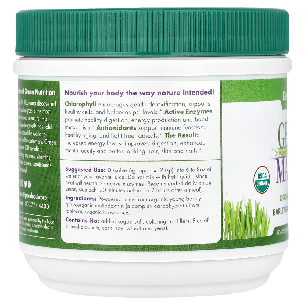 Green Foods, Green Magma®, порошок сока из травы ячменя, 150 г (5,3 унции)