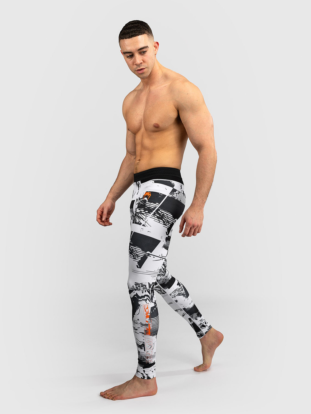 Тайтсы Venum UFC Zenith Fight Week Black/White/Orange