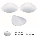 Бельевые чашечки для бюстгальтера Antynea PUSH-UP б/уст., с наполн., (BC-53.18), разм.70, 02-пригл.бел, 1 пара