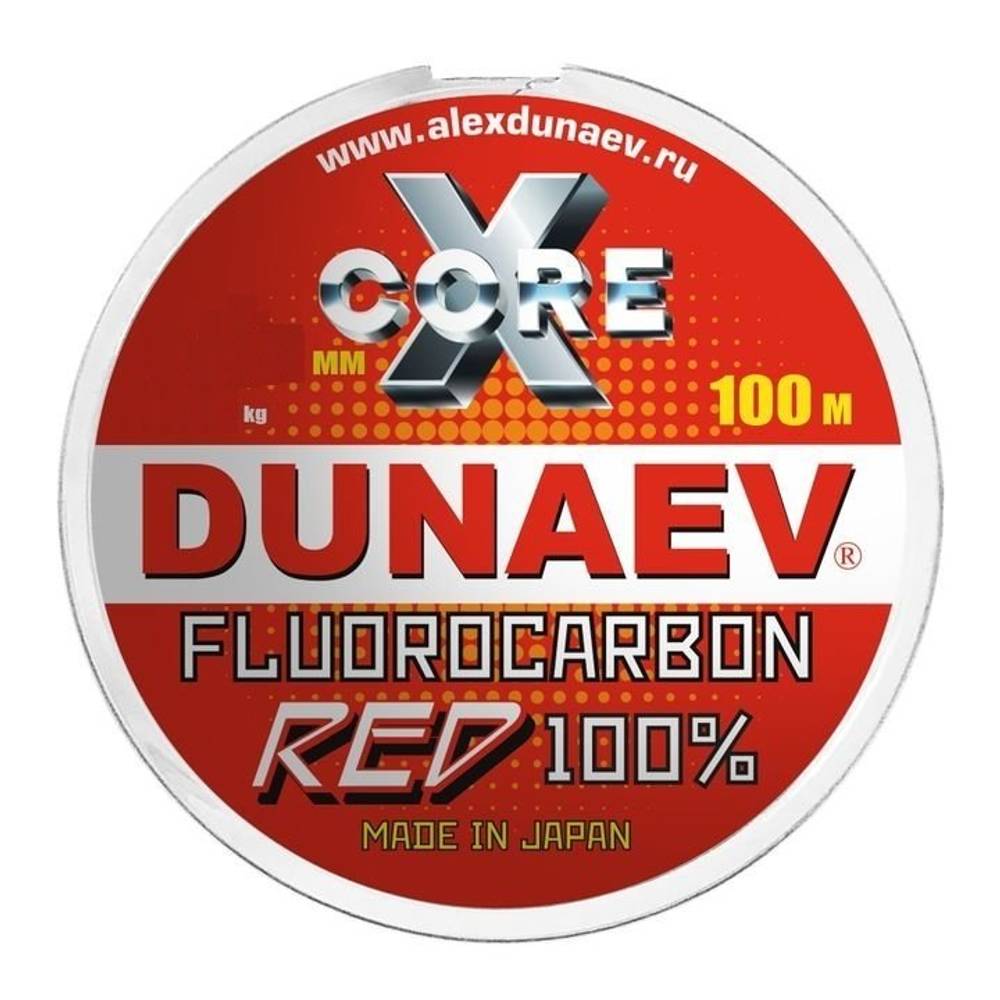 Леска Dunaev Fluorocarbon RED 0.370мм 100м