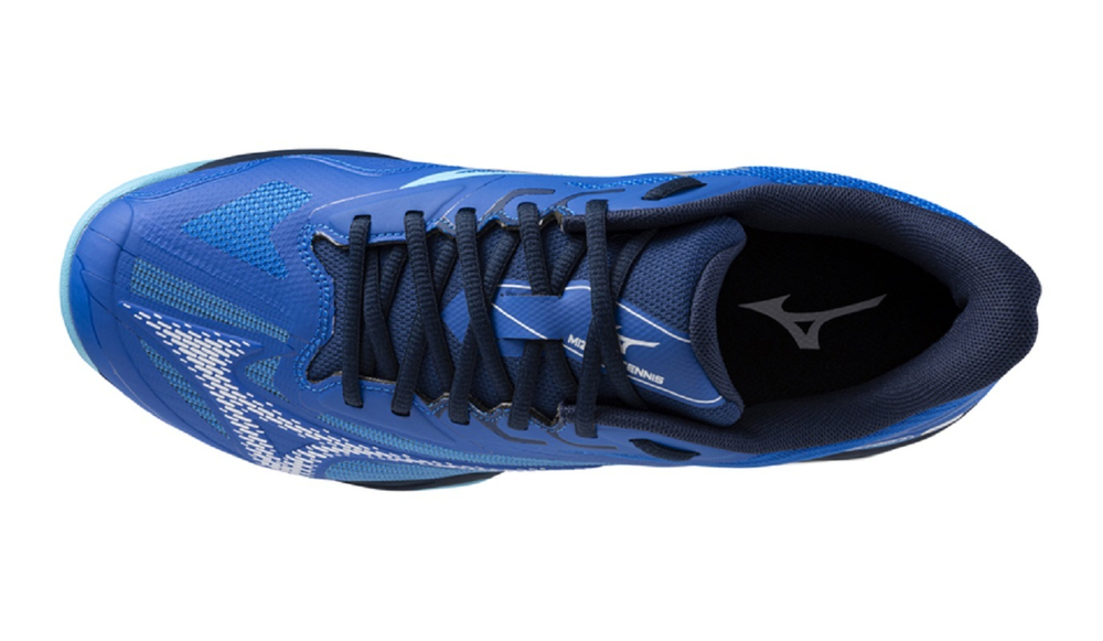 Мужские кроссовки теннисные Mizuno Wave Exceed Light 2 AC - небесный