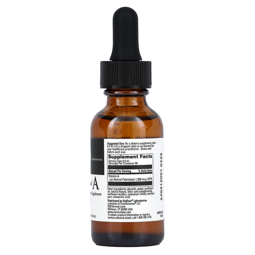DaVinci Laboratories, Liposomal A, 30 мл (1 жидк. унц.)