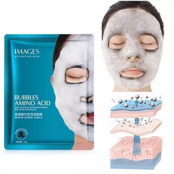 Маска Images пузырьковая Bubbles Amino Acid Bamboo Charcoal, 25 г