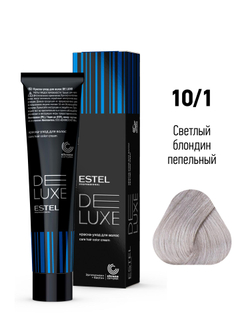 ESTEL De Luxe краска-уход для волос, 10/1 светлый блондин пепельный, 60 мл