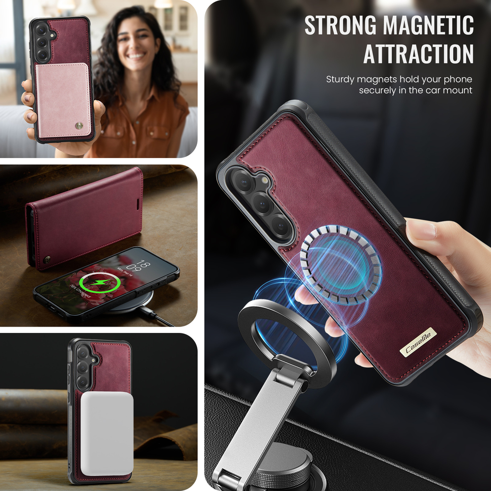 Чехол-кошелек CaseMe 2 in 1 MagSafe Samsung Galaxy S24