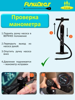 Сапборд двухслойный надувной 200 кг FunWаtеr Ocean 320 см