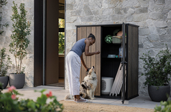 Уличный шкаф пластиковый Keter Deco Vertical 1400 л brown