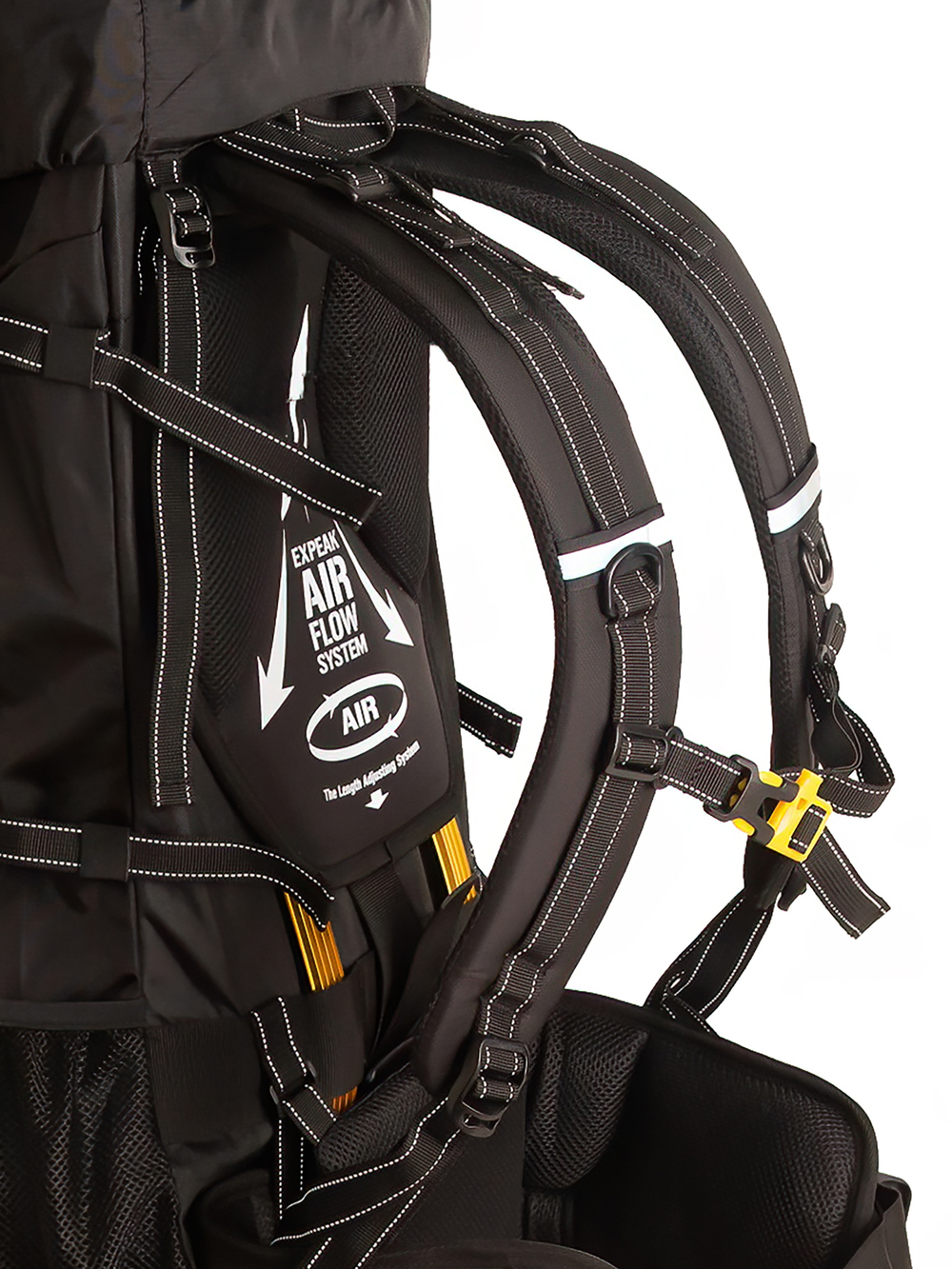 Рюкзак туристический Naturehike, 70л, черный (NH70B070-B)