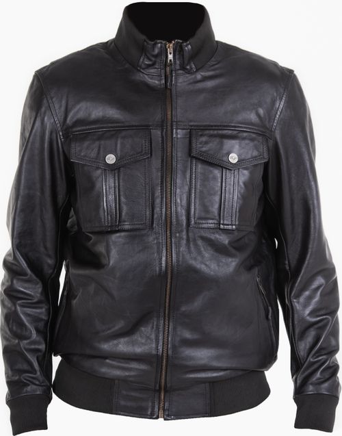 Купить Мотокуртка Кожаная Hawk moto Officer / Черный