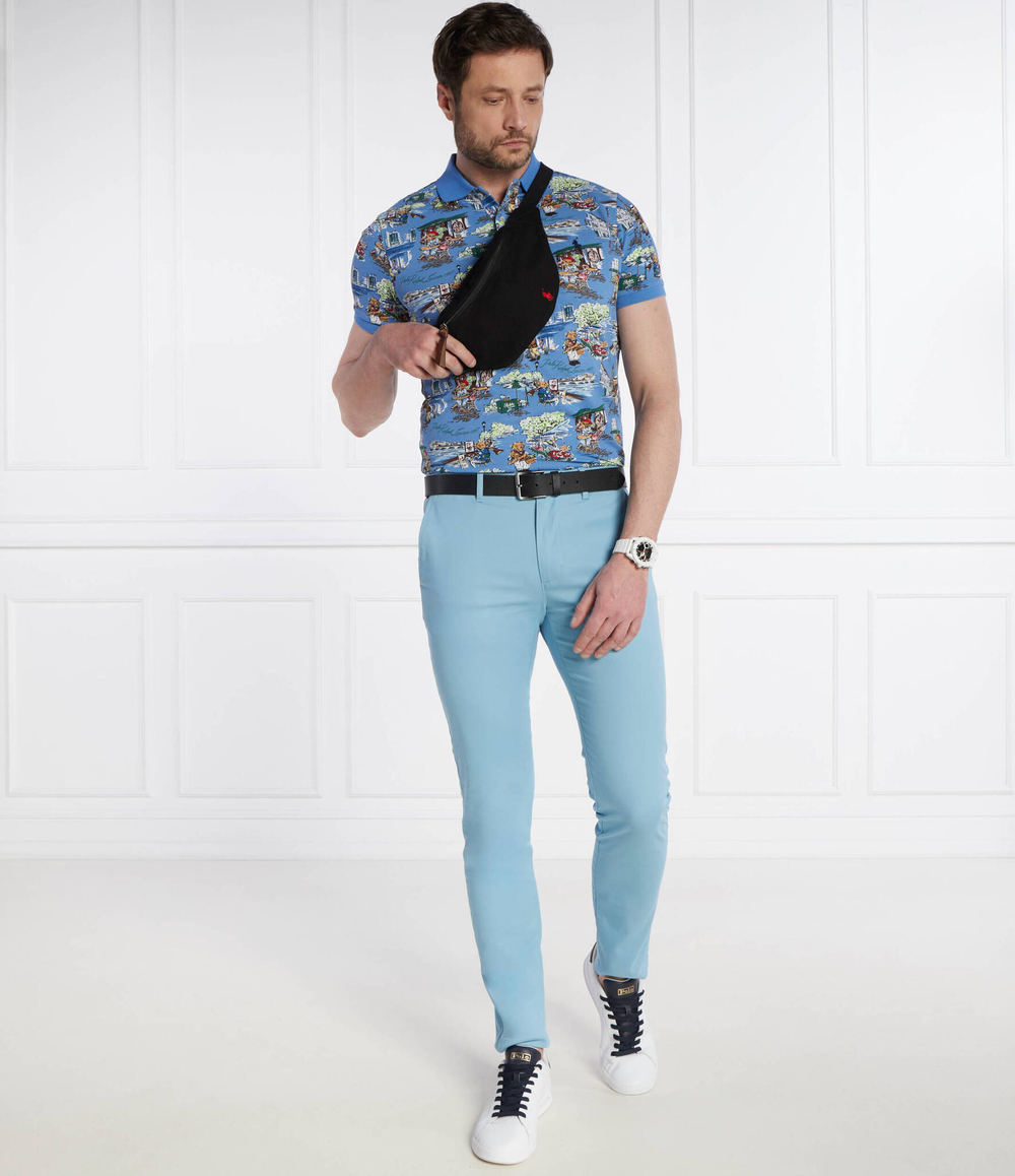 Поло PARIS BEAR POLO RALPH LAUREN - голубой(710935221)