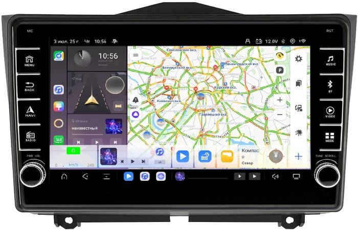Магнитола для Lada Granta 2018+ - Kuberg OL-9063 (кнопки и крутилки) Android 13, Быстрая, CarPlay, 4G SIM-слот