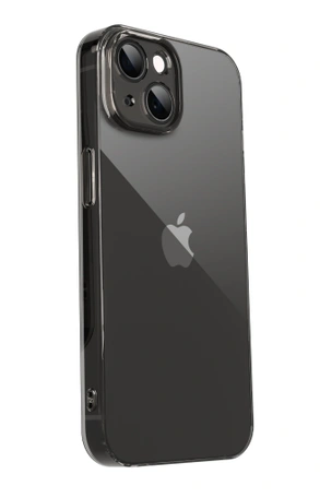 Чехол накладка iPhone 14 6.1" Gurdini силикон Ultra Twin 1 mm с защитой камеры серый