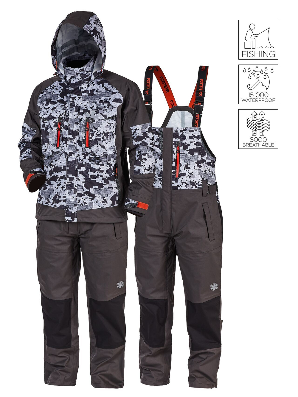 Костюм Norfin PRO DRY 3 CAMO 04 р.XL