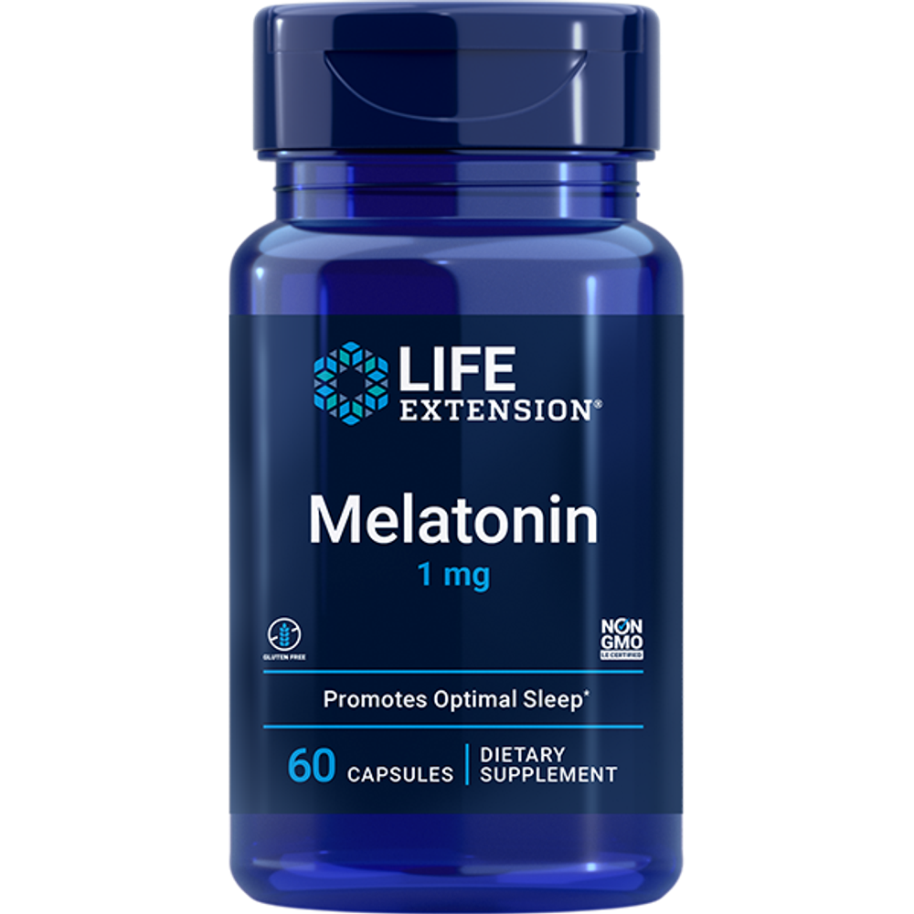 Melatonin 1 мг 60 капсул Life Extension