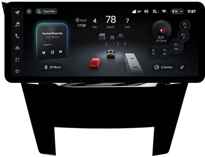 Магнитола для Subaru Legacy 5, Outback 4 2009-2014 (правый руль, рамка черный глянец) - Teyes CC4PRO монитор 12.3" 2K QLED + рамка 9, Android 13, Быстрейшая, Snapdragon 778G, ИИ, CarPlay, DSP, 4G SIM-слот