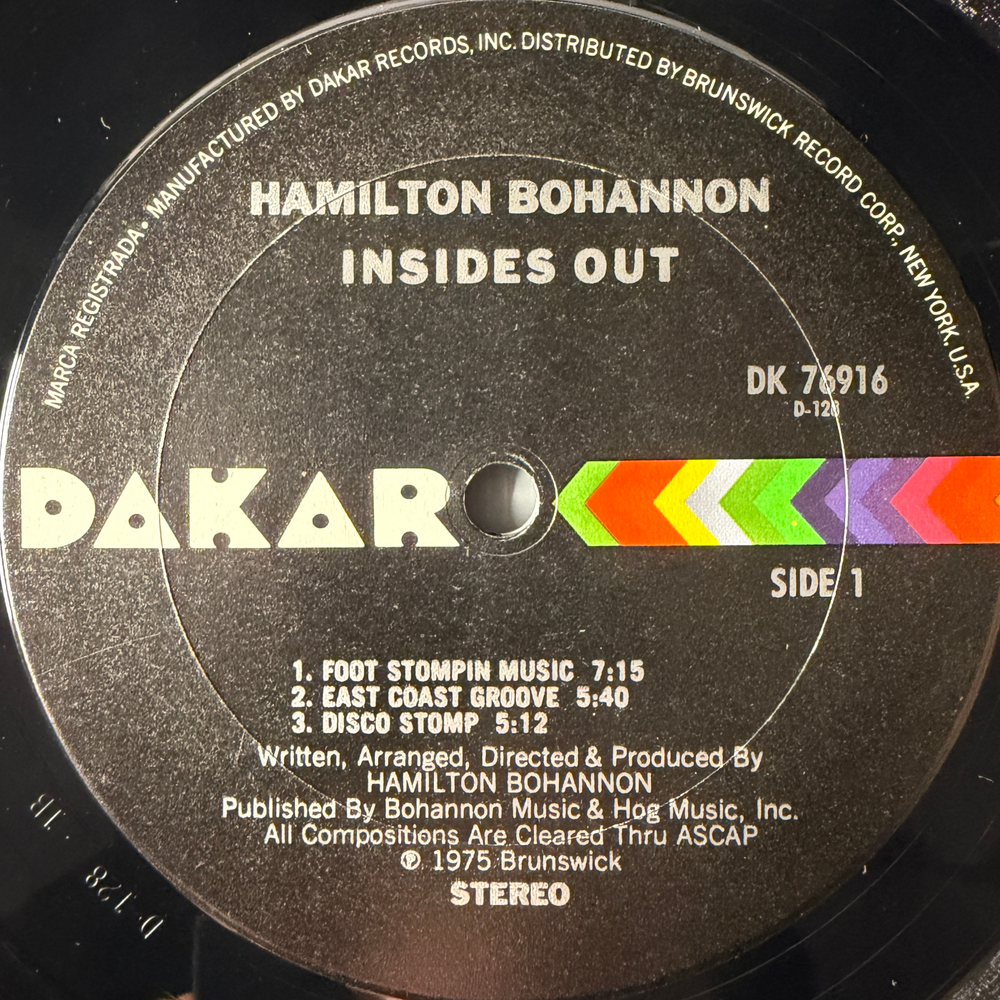 Bohannon ‎– Insides Out (США 1975г.)