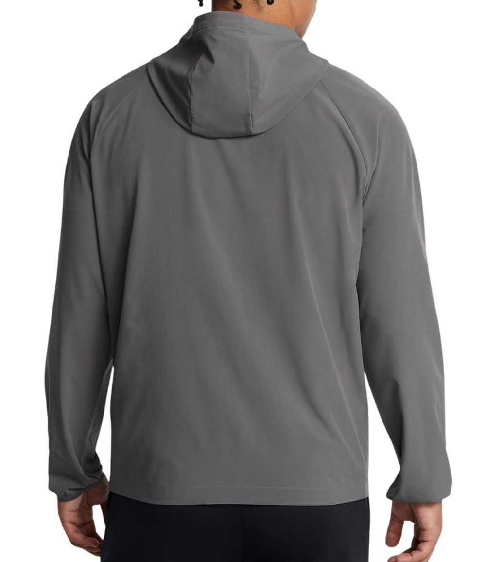 Мужская теннисная кофта Under Armour Vibe Woven - castlerock/black