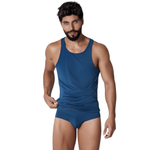 Темно-синяя мужская майка Basis Tank-Top (Размер: M) (Цвет: темно-синий)