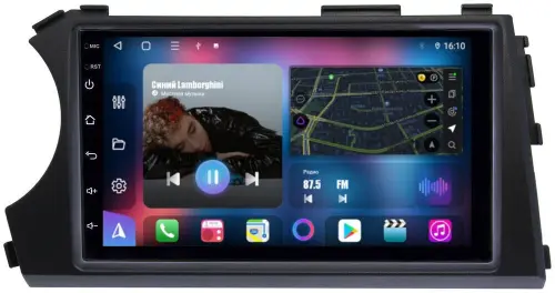 Магнитола для SsangYong Actyon 2005-2010, Kyron, Actyon Sports 2006-2016 - FarCar BM832-7005H7 дисплей 7" на Android 13, Быстрая, CarPlay, 4G SIM-слот