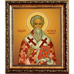 Ириней Лионский священномученик. Икона на холсте.