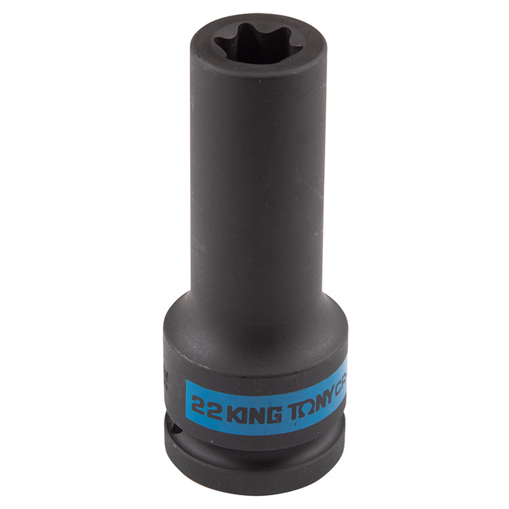 KING TONY (647522M) Головка торцевая ударная глубокая TORX Е-стандарт 3/4", E22