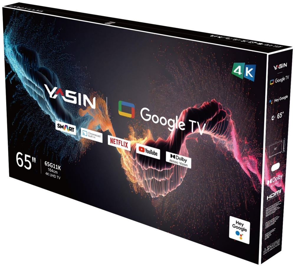 Телевизор Yasin 65G11K 165 см черный