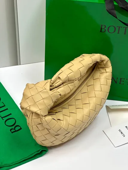 Сумка Bottega Veneta Mini Jodie бежевый