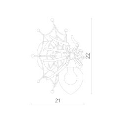 Бра Divinare Ragno 1308/02 AP-1